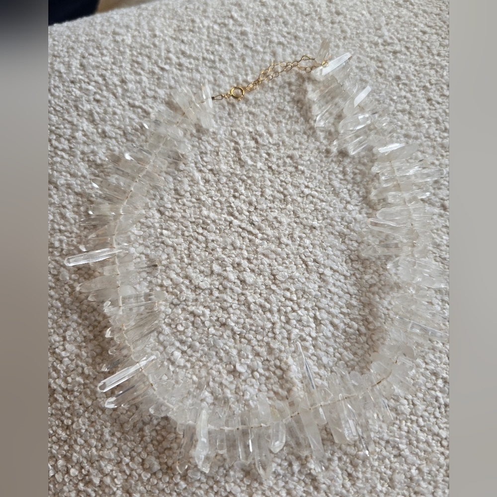 TEMPÊTE × Anthropologie, Raw Crystal Choker Necklace, MSRP$200 - Picture 4 of 8